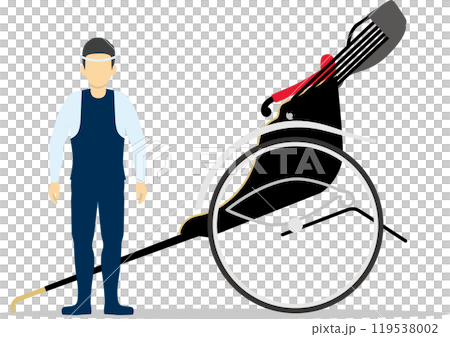 人力車とお兄さん 119538002