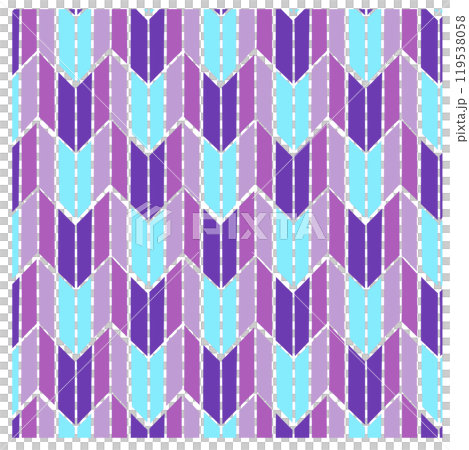 Japanese pattern arrow kasuri purple/light blue Japanese pattern arrow kasuri purple/light blue 119538058