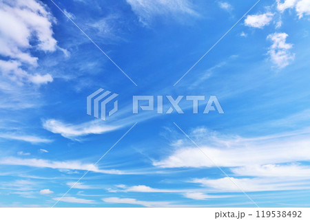 秋の青空と雲 119538492