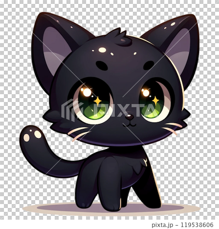 可愛的黑貓 119538606