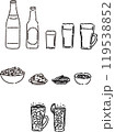 お酒とおつまみセット　線のみ 119538852