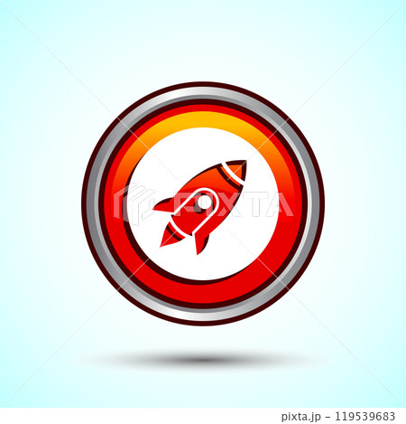 Rocket icon design illustration, Business start...のイラスト素材 [119539683 ...