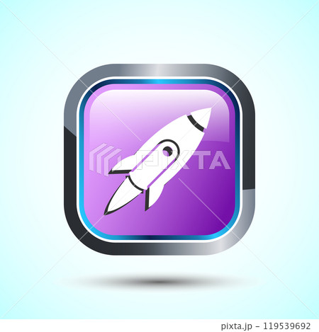 Rocket icon design illustration, Business start...のイラスト素材 [119539692 ...
