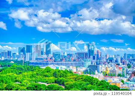 東京・青空と雲 119540104