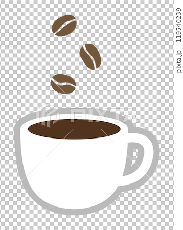 Coffee cup and coffee beans Coffee cup and coffee beans 119540239