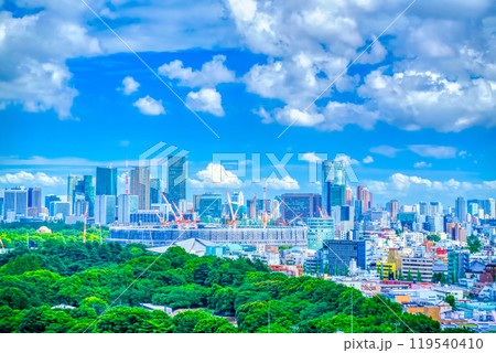 東京・青空と雲 119540410