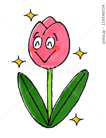 元気な花のキャラクター 119540534