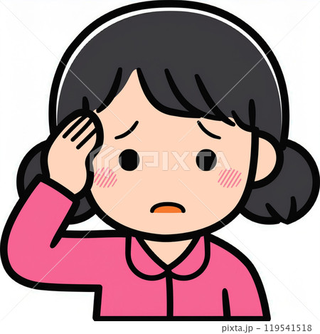 頭痛・発熱・体調不良イメージ 頭痛・発熱・体調不良イメージ 119541518
