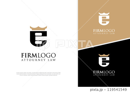 Initial C Lawyer logo design, Justice legal badge Law firm logo design template Initial C Lawyer logo design, Justice legal badge Law firm logo design template 119541549