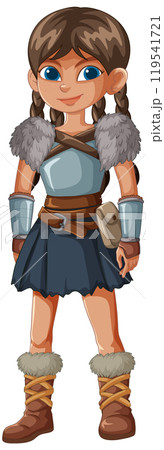 Brave Young Warrior Girl Brave Young Warrior Girl 119541721