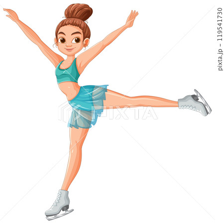 Graceful Ice Skating Girl Graceful Ice Skating Girl 119541730