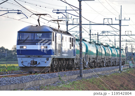 東北本線　東鷲宮ー栗橋　JR貨物　EF210-152（新鶴見） 119542804