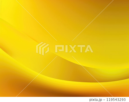 Bright yellow wave and lines abstract background. Generative AI 119543293