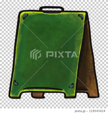 Folding floor blackboard illustration, blank menu green blackboard sign template design Folding floor blackboard illustration, blank menu green blackboard sign template design 119543424