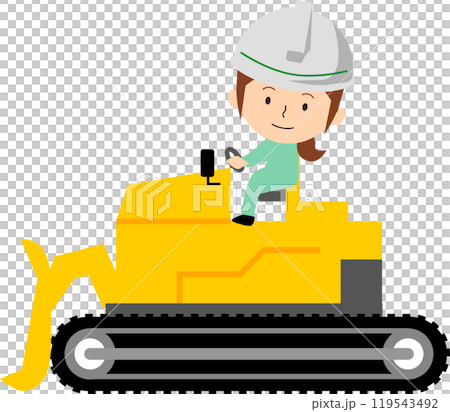 駕駛推土機的女人 駕駛推土機的女人 119543492