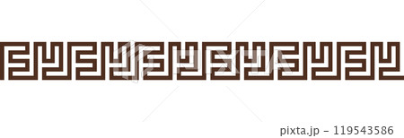 Greek key seamless border pattern Greek key seamless border pattern 119543586