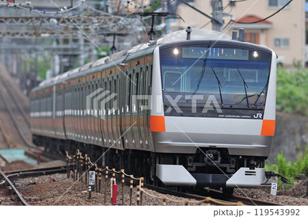 中央本線 四方津-上野原 JR東日本 E233系0番台 H49編成(豊田) 中央本線 四方津-上野原 JR東日本 E233系0番台 H49編成(豊田) 119543992