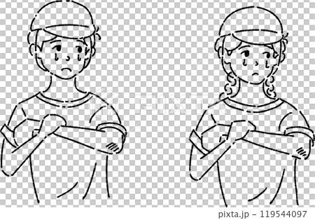 Scratched Children Set - School Edition - Lines only 119544097