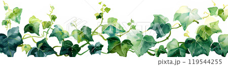 美しいアイビーの葉(水彩画) 美しいアイビーの葉(水彩画) 119544255