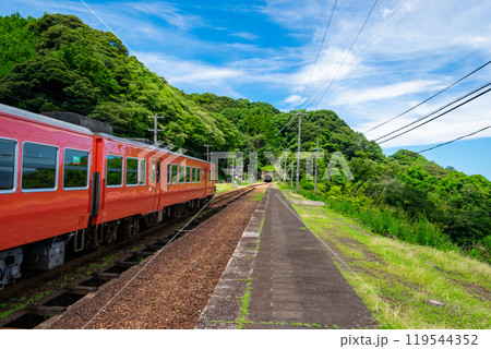 鎧駅 電車とトンネル 119544352