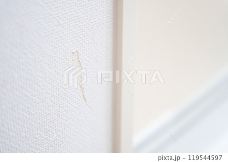 引越しの家具家電の搬入でできた壁紙の傷 119544597