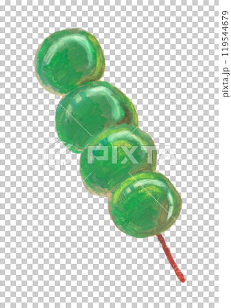 用油畫棒繪製的艾蒿丸子插圖 119544679