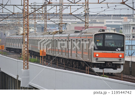 武蔵野線　西浦和－北朝霞　JR東日本　205系　M21編成（幕張） 119544742