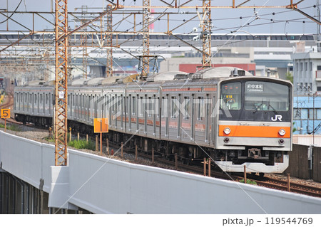 武蔵野線 西浦和-北朝霞 JR東日本 205系 M18編成(幕張) 武蔵野線 西浦和-北朝霞 JR東日本 205系 M18編成(幕張) 119544769