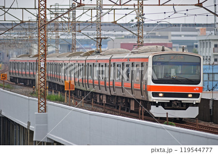 武蔵野線　西浦和－北朝霞　JR東日本　209系500番台　M72編成（幕張） 119544777