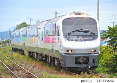 室蘭本線　古山　JR北海道　キハ183系5200番台（苗穂）　ノースレインボーエクスプレス 119545058