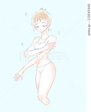 美容イメージの女性　下着 119545440
