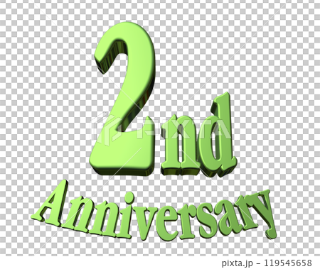 3DCG characters "2nd Anniversary/2nd anniversary" green, green 3DCG characters "2nd Anniversary/2nd anniversary" green, green 119545658