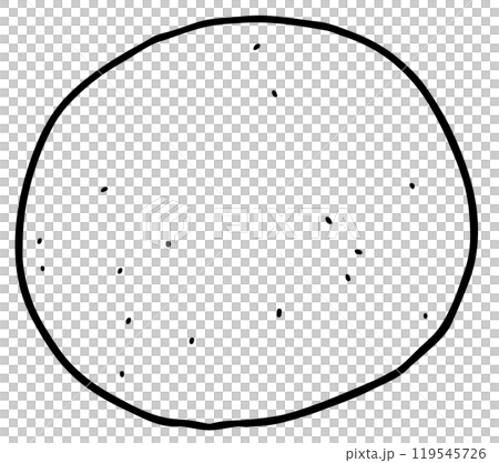 Mugwort bun line drawing 119545726