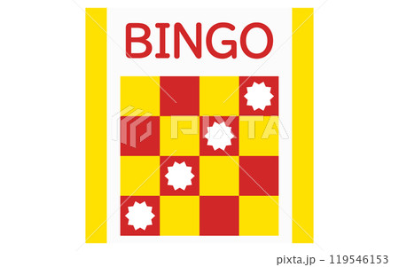 一列そろったビンゴカードのアイコン 119546153