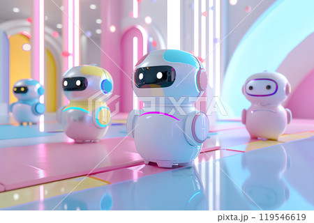 AIロボットたちのオフィス風景-4 119546619