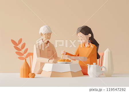 患者さんを看病する看護士さん-1 患者さんを看病する看護士さん-1 119547292