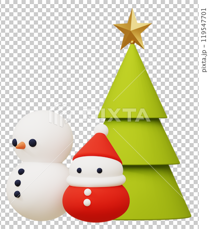 3D material_Christmas ornaments 119547701