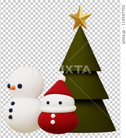 3D material_Christmas ornaments 119547702