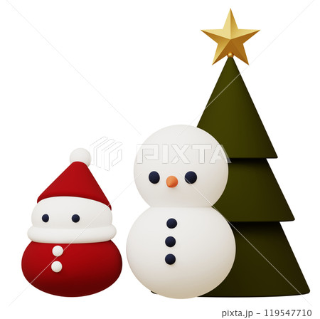 3D素材_クリスマスの置物 3D素材_クリスマスの置物 119547710