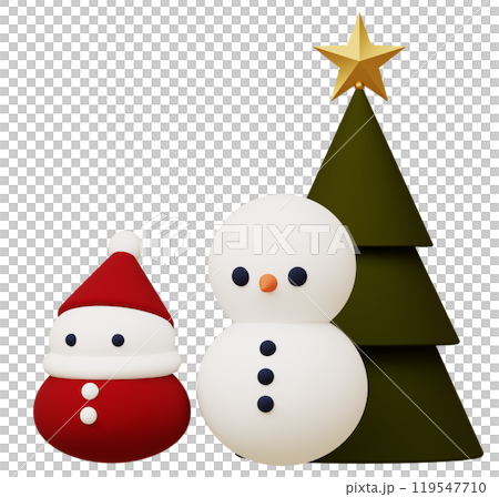 3D素材_クリスマスの置物 3D素材_クリスマスの置物 119547710