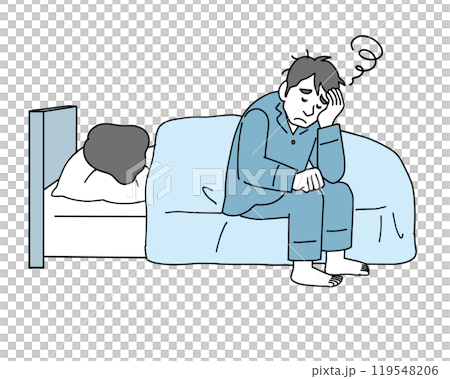 性欲が低下して悩む男性 性欲が低下して悩む男性 119548206