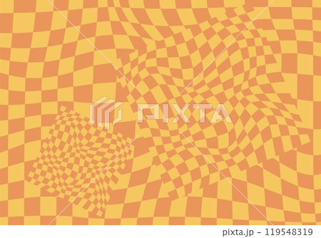 Psychedelic checkerboard poster 119548319