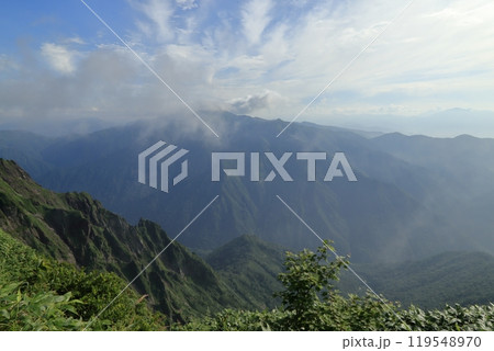 夏の谷川岳の風景 ( 西黒尾根 ) 119548970