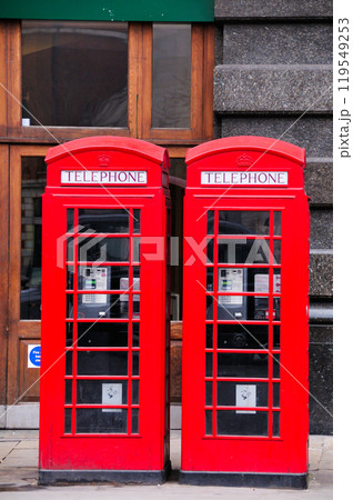 ロンドンの電話ボックス ロンドンの電話ボックス 119549253