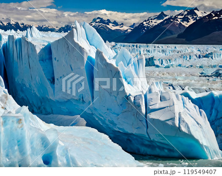 winter panorama of a snowy winter landscape 119549407