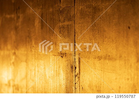 金色の木の板、背景テクスチャ 119550787