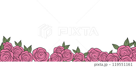 Spring illustration with tulips. Happy birthday, holiday, celebration greeting and invitation card. Colorful floral banner with flowers on light background. Modern floral compositions. Copy space 119551161