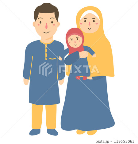 happy family illustration 119553063