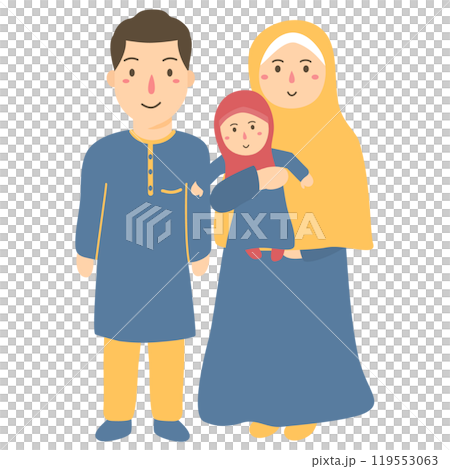 happy family illustration 119553063