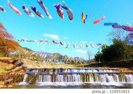 こいのぼり　鯉のぼり　鯉幟　高瀬川　山形市 119553915